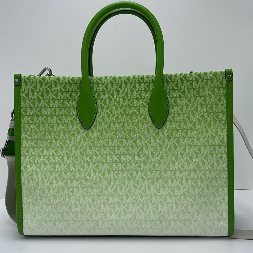 Michael Kors Mirella Medium Ombré Logo Tote Bag
Jungle Green 
NWT - Picture 4 of 16